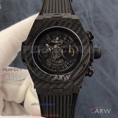 HB Factory Hublot Big Bang Unico Carbon Fiber Case 45 MM Copy HUB4100 Watch 411.QX.1170